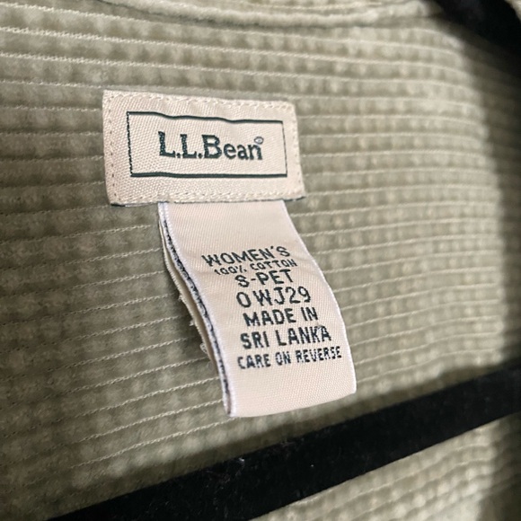 Olive Green Corduroy Button-Up Shirt - Picture 2 of 3